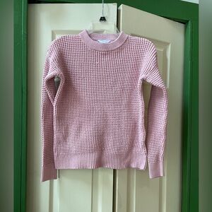 Time and Tru Light Pink Waffle Knit Sweater